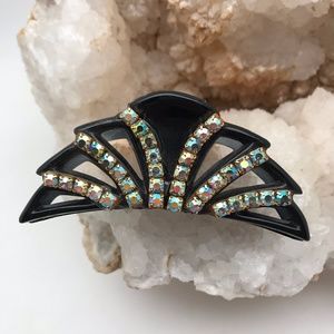 Rhinestone Bling French Hair Claw